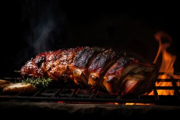 grilled meat on the grill