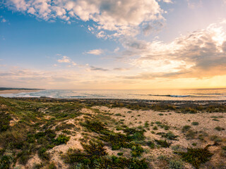 Wall Mural - View from the walkway south of Furadouro beach