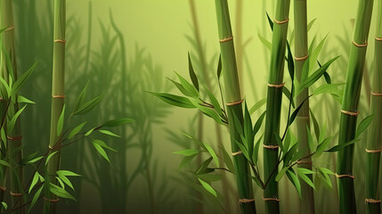 Serenity of Green: Sprouting Bamboo Shoots Embrace the Beauty of Nature Using Generative Ai