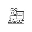 Steam train line icon