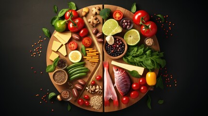 Wall Mural - vegetable background