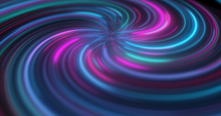 Poster - Abstract purple and blue multicolored glowing bright twisted swirling lines abstract background