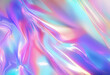 © Igor - Iridescent background. Holographic Abstract pastel colors backdrop. Holographic Foil Backdrop. Trendy creative gradient. Futuristic background. AI generated