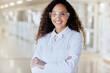 © Anela Ramba/peopleimages.com - Science, laboratory and proud portrait of happy woman with goggles for safety in research study, development and biochemistry. Smile, chemistry job and professional female scientist with arms crossed