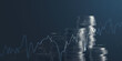 © Lemonsoup14 - Growth finance business money financial investment on economy banking management concept 3d background coin graph stock chart profit exchange currency digital economic trade analysis strategy diagram.