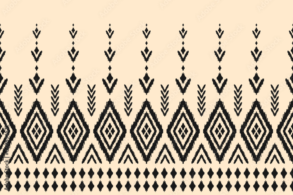 Ethnic ikat seamless pattern in tribal. Aztec geometric ethnic ornament ...