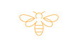 honey bee logo design vector illustration	