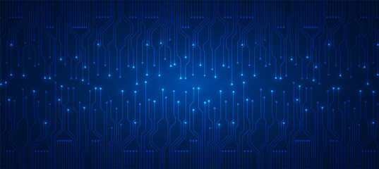 Aufkleber - technology background with hi-tech digital data