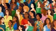 © Salsabila Ariadina - Vector illustration of a diverse group of beautiful women with natural beauty and glowing smooth skin, Generative AI