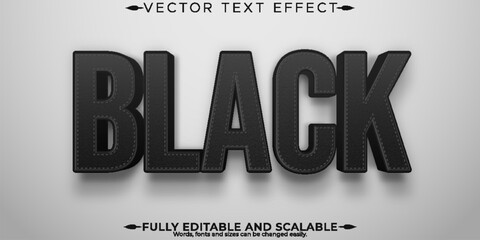 Poster - Black friday text effect template, editable sale and fashion text style