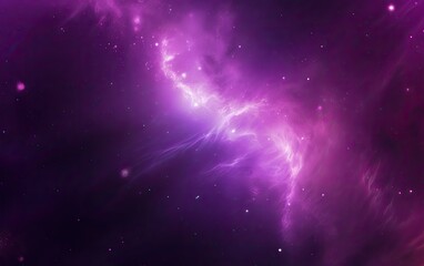 Wall Mural - purple planet in space. generative ai.