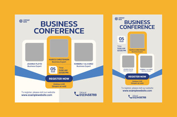 Business Conference or Event Social Media Post Design