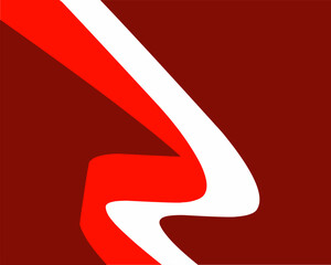 Wall Mural - illustration. the background is red and white