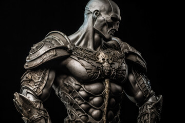  An armour of bone shielding and supporting every step. AI generation