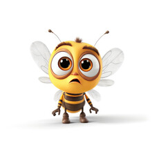 Cute 3D Sad Bee