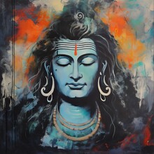 Painting Of Lord Shiva Avtar Generative AI