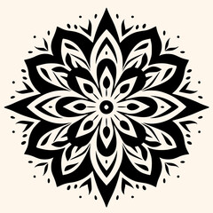 Sticker - Mandalas vector for logo or icon,clip art, drawing Elegant minimalist style,abstract style Illustration