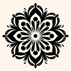 Wall Mural - Mandalas vector for logo or icon,clip art, drawing Elegant minimalist style,abstract style Illustration