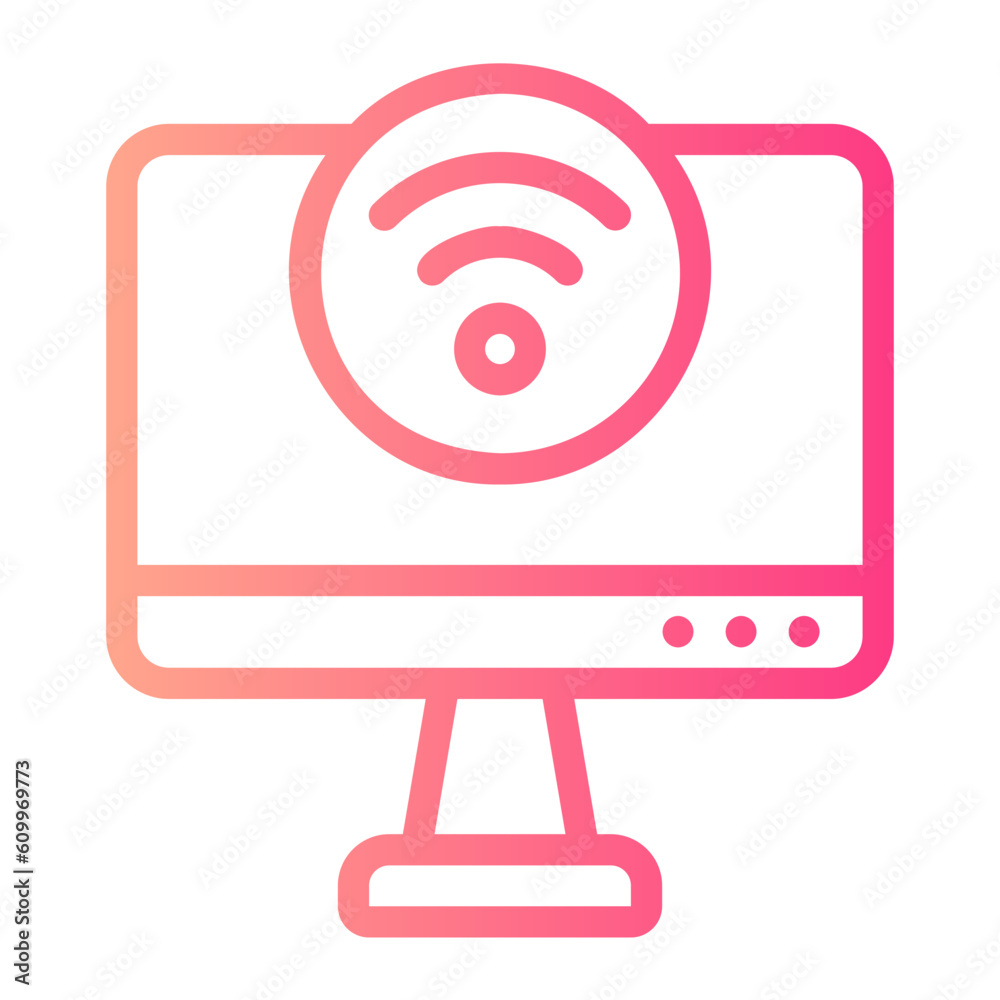 computer gradient icon Stock Vector | Adobe Stock