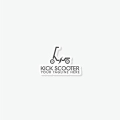 Canvas Print - Kick scooter logo template sticker icon