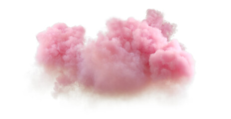 Poster - Dim clouds romantic dusk weather on transparent backgrounds 3d rendering png