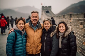 Wall Mural - Majestic Great Wall of China as seen from the south side