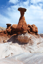 Eroded Hoodoos And Cliffs Of Sandstone At The Toadstools, Grand Staircase-Escalante National Monument, Near Kanab, Utah