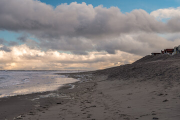 Wall Mural - ein Dezembervormittag am Strand von Wangerooge