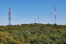 Transmitter Towers On A Hill