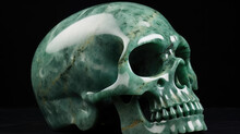 Jade Skull Created With Generative AI Technology