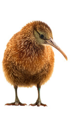 Wall Mural - close up of a kiwi bird isolated on a transparent background