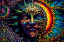 The Best Seen To Ever Be Seen A Psychedelic DMT Wonderland. Very High Details. Best Ever Seen. Photorealistic. Ultra Sharp. Ultra Realistic. Photo, High - Density Elements, And Details. Symetrical. Uv