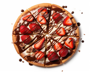 Wall Mural - Sweet Chocolate Strawberry Pizza