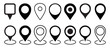 Location pin icon set. Map pin place marker.Location icon. Map marker pointer icon set. GPS location symbol collection. Location pin icon on transparent background. Vector illustration.	