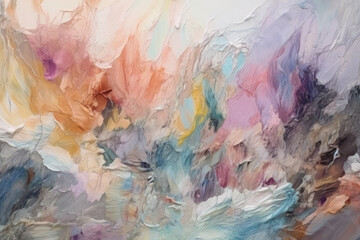  Artistic Frayed Edges of Watercolor Painting in Pastel Colors, generative ai