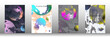 © niko180180 - Future futuristic template with abstract forms for banner design, poster, booklet, report, journal.