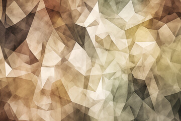 Wall Mural - Irregular polygonal shapes in muted earth tones with subtle textures, generative ai