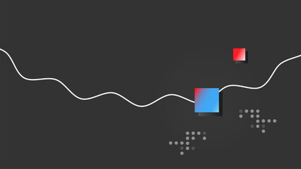 Leinwandbilder - Dynamic Wave Modern Abstract Background