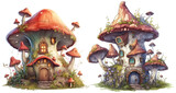 Large mushroom houses generative ai