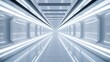 © Photo And Art Panda - white futuristic tunnel looking downwards