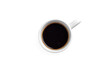 © Katyart - Cup of black coffee top view isolated transparent png or white background
