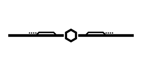 tech modern line border