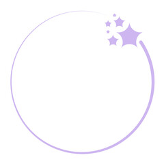 Sticker - star circle frame