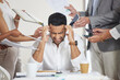 © David Lahoud/peopleimages.com - Business, stress and man with a headache, multitasking and anxiety with documents, deadline and demand. Male person, consultant and employee with a migraine, overworked or burnout with depression