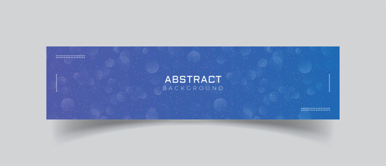Wall Mural - linkedin banner with simple blue background