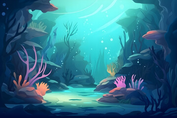 beautiful underwater scene