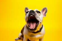 Dog Yawning Morning. Generate Ai