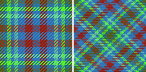 Check vector tartan of plaid seamless textile with a pattern texture fabric background.