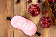 © happy_lark - Trendy sleepy girl mocktail. Popular cherry drink for deep sleeping