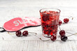 © happy_lark - Trendy sleepy girl mocktail. Popular cherry drink for deep sleeping